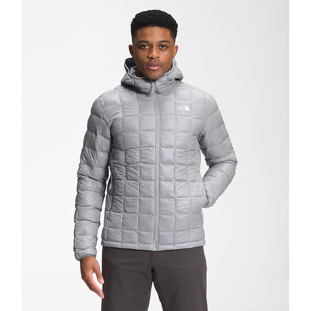 The North Face Hooded Jacket Mens Australia - The North Face Thermoball™ Eco Grey (JYH-753082)